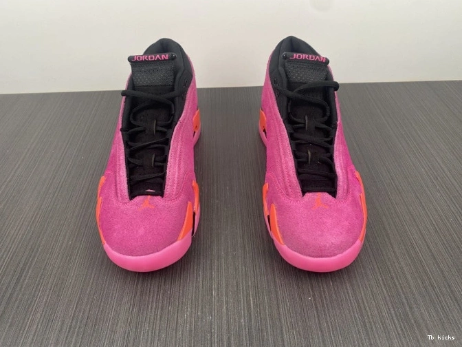 Rep TBK Pink Shocking Retro Jordan 14 DH4121-600 Low (W) 0726